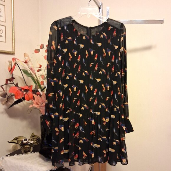 NWOT MINA UK Women’s Unique Design Well Tailored Pleated Lined Dress Size 10 - Picture 8 of 9